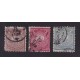 ARGENTINA 1882 GJ 61/3 ESTAMPILLAS USADAS U$ 15